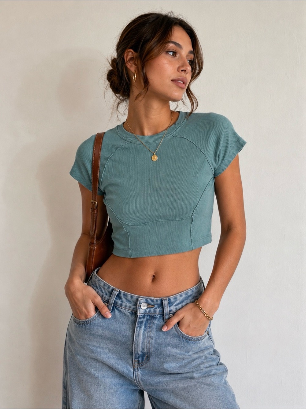 Urban Outfitters BDG Cropped Ribbed Top Sz Small